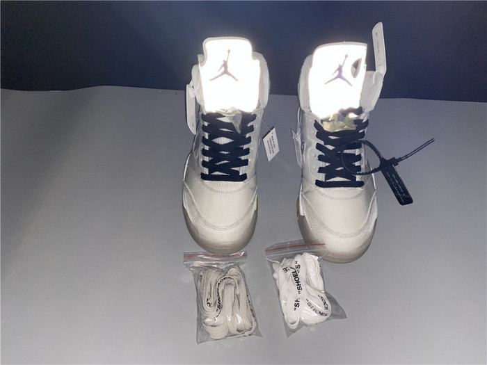 Air​ Jordan 5 x​off white AJ5 ow 3M CT8480-105