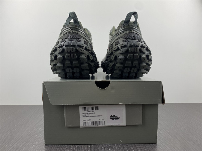 blcg defender sneaker in dark green mesh and nylon yu8907-5698362