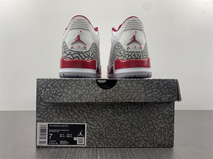 jordan 3 retro cardinal red - ct8532-126