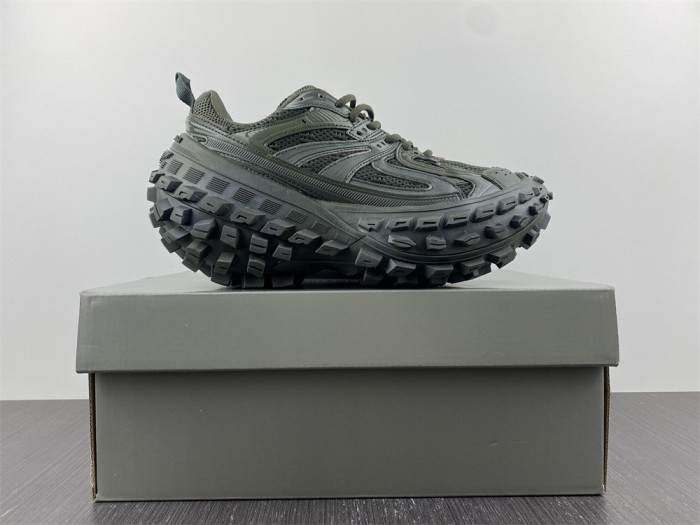 blcg defender sneaker in dark green mesh and nylon yu8907-5698362