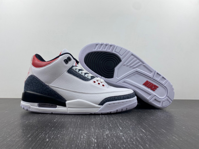 air jordan 3 retro se fire red denim (2020) cz6431-100
