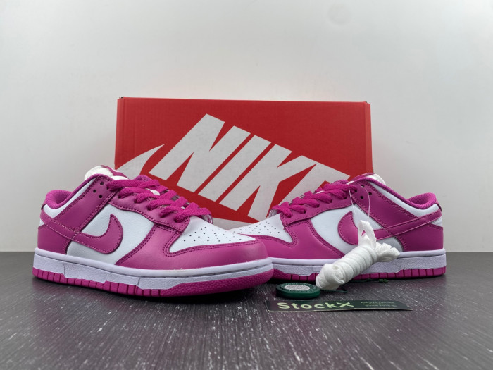 nike dunk low active fuchsia (gs) - fj0704-100