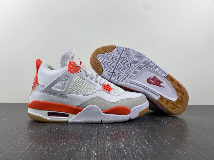 air jordan 4 white and orange dr5415-108