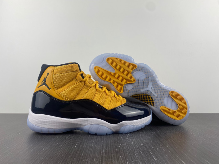 air jordan 11 retro yellow and black ct8012-118