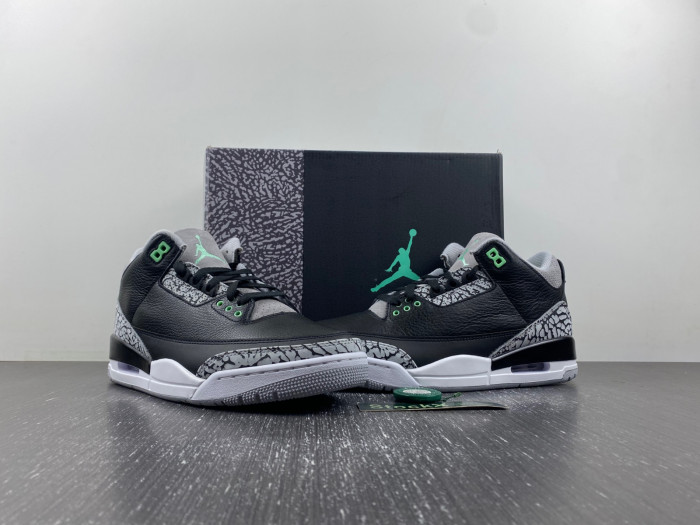 air jordan 3 "green glow" ct8532-031