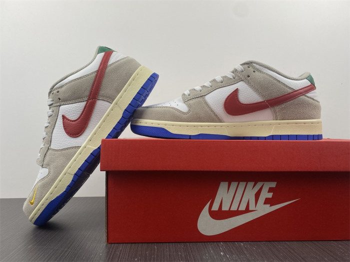 nike sb dunk low retro prm dark blue red gold dx6037-781