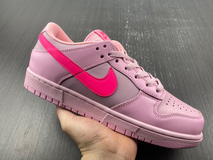 nike dunk low triple pink (ps) - dh9756-600
