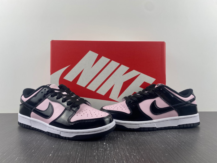 nike dunk low pink foam black (w) - dj9955-600