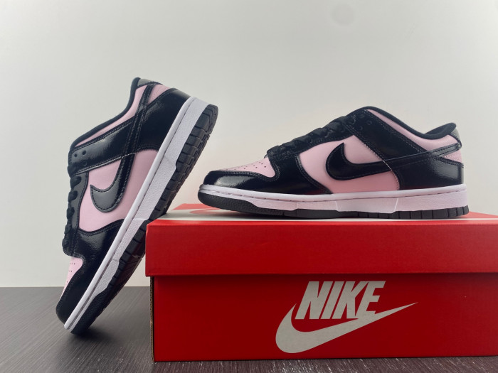 nike dunk low pink foam black (w) - dj9955-600