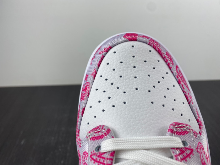 nike sb dunk low white rose red gum ct5053-061