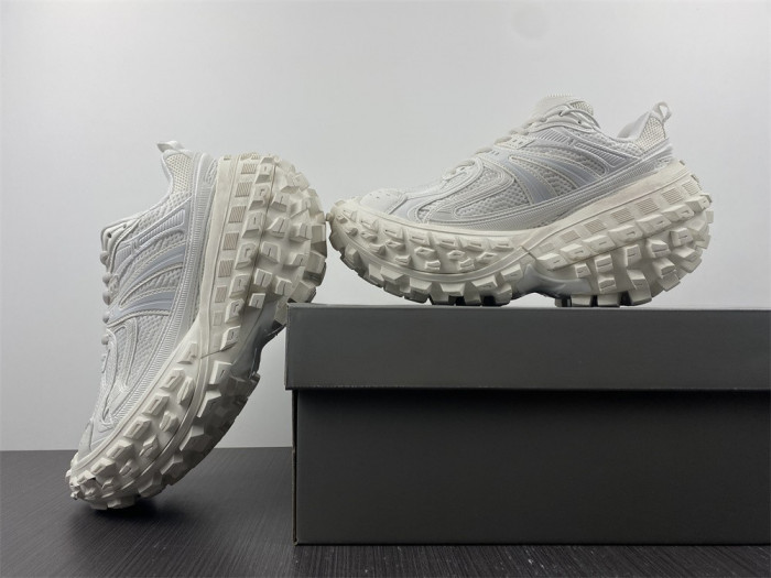 blcg defender rubber platform sneakers white