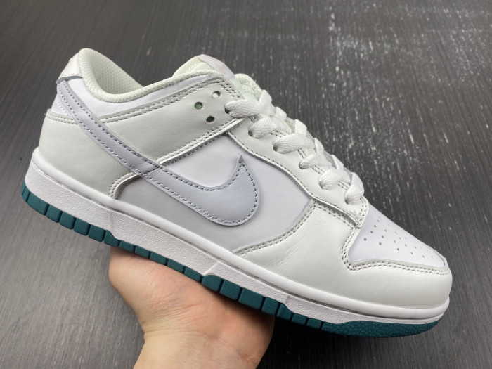 nike dunk low white green grey fd9911-101