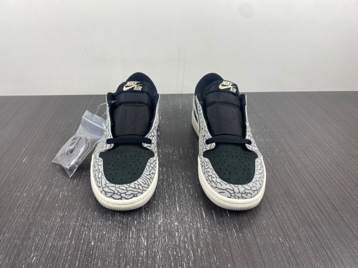 jordan 1 retro low og black cement - cz0790-001