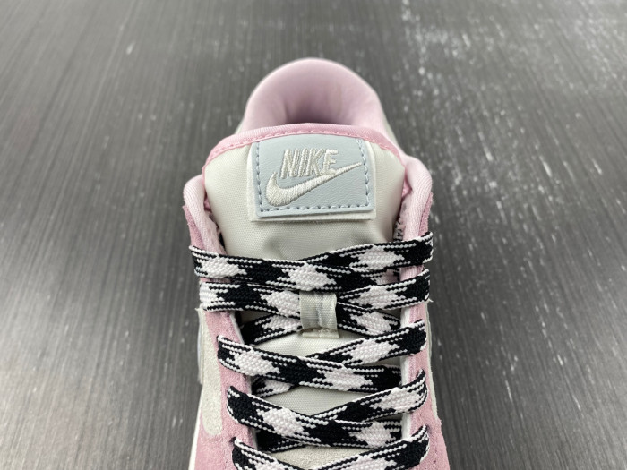 nike dunk low pink foam/pure platinum-phantom dv3054-600