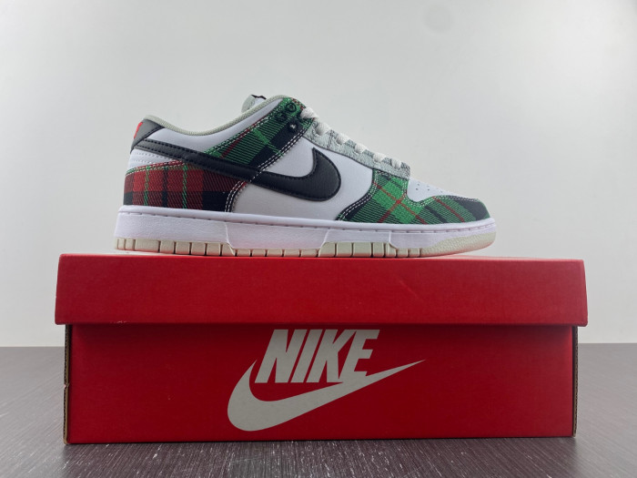 nike dunk low plaid dv0827-100