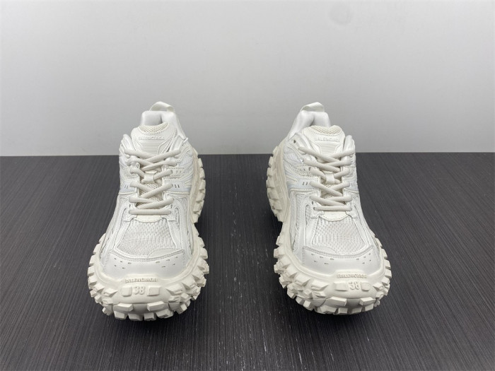 blcg defender rubber platform sneakers white