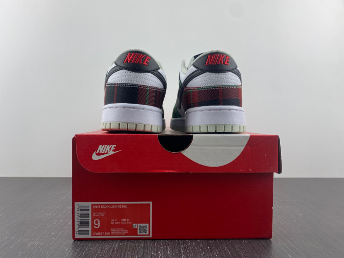 nike dunk low plaid dv0827-100