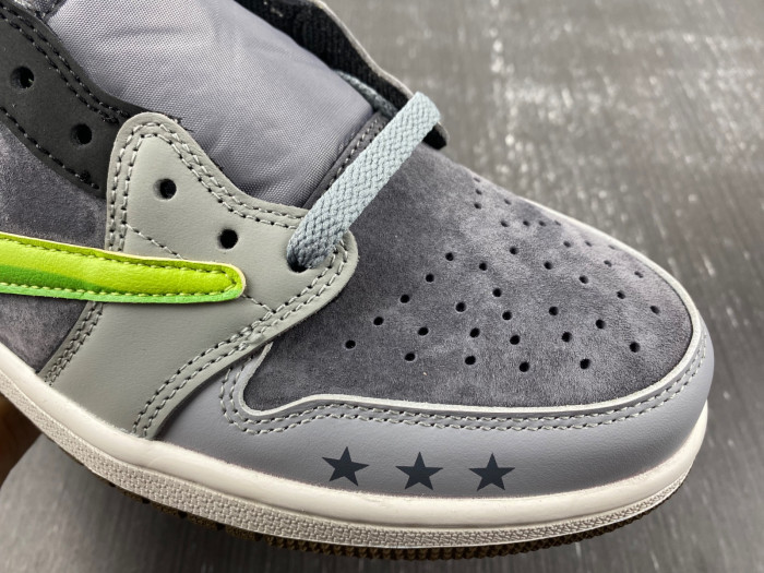 air jordan 1 low grey and green cz0790-043