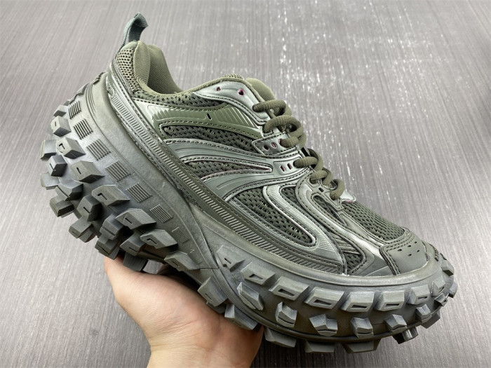 blcg defender sneaker in dark green mesh and nylon yu8907-5698362