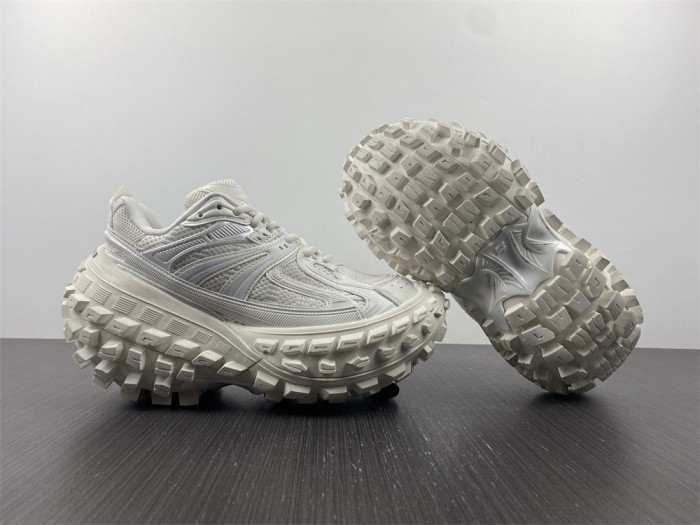 blcg defender rubber platform sneakers white