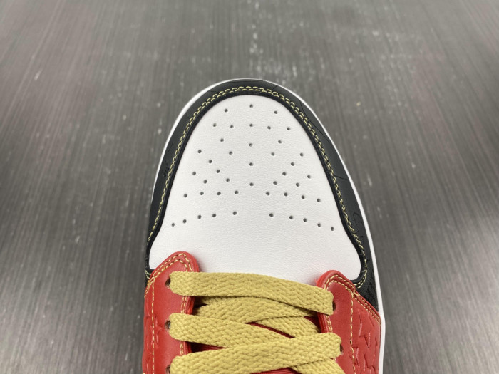 air jordan 1 mid xq white black sport red - dv0576-176