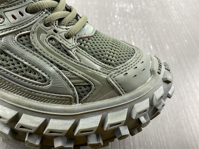 blcg defender sneaker in dark green mesh and nylon yu8907-5698362