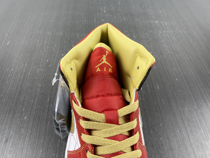 air jordan 1 mid xq white black sport red - dv0576-176