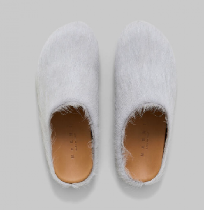 MARN*I GREY LONG HAIR Loafers 231379M40