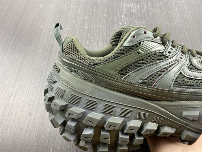 blcg defender sneaker in dark green mesh and nylon yu8907-5698362