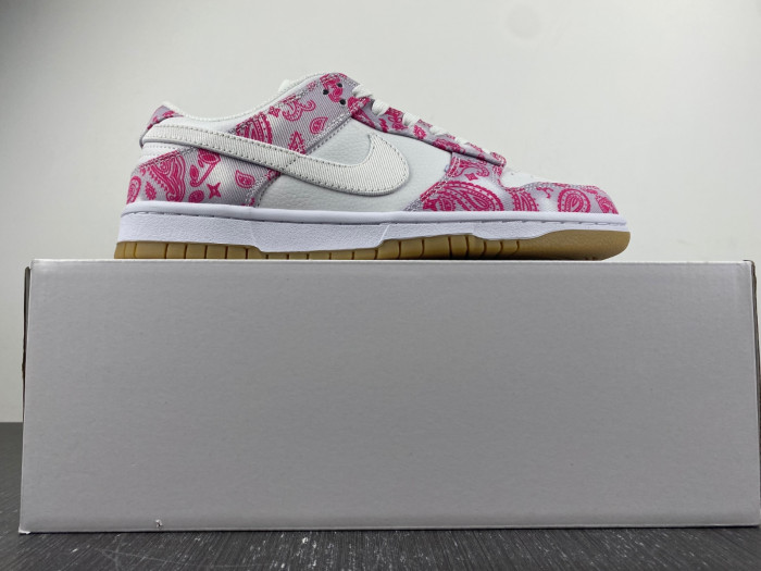 nike sb dunk low white rose red gum ct5053-061