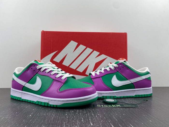 nike dunk low stadium green fuchsia fd9924-311