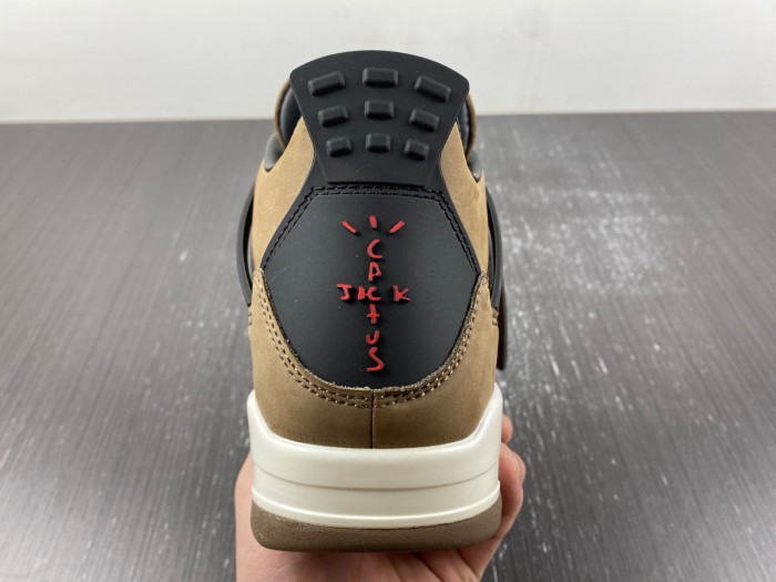 travis scott x air jordan 4 retro brown aj4-882335