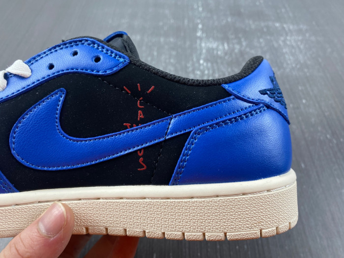 travis scott x air jordan 1 low blue and black dm7866-225