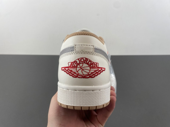 Jordan 1 Low Sail College Grey Rattan 553558-169