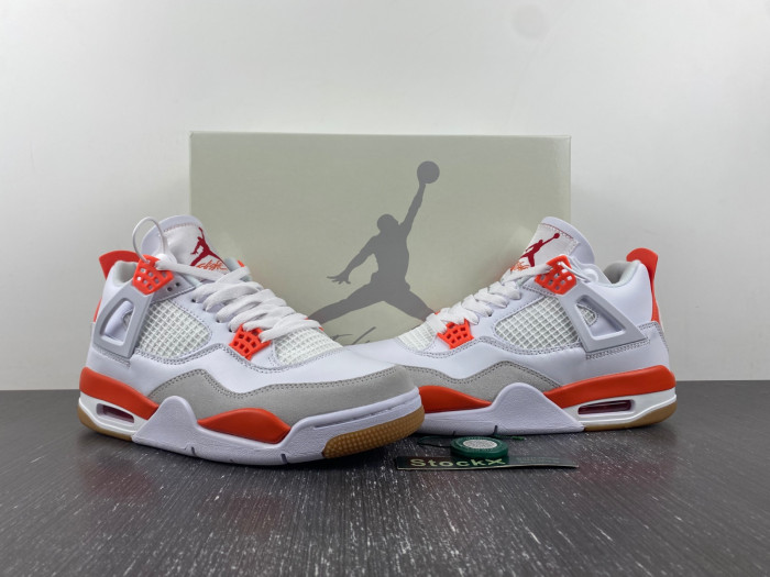 air jordan 4 white and orange dr5415-108