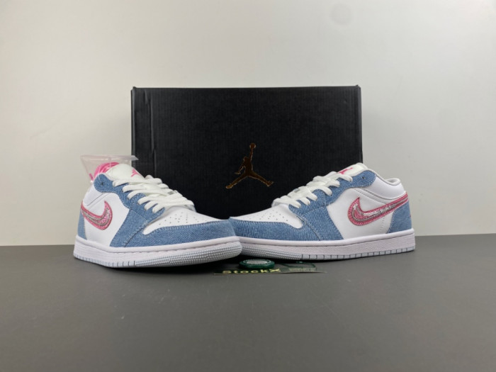 Air Jordan 1 Low SE Denim Sequin HQ2001-400