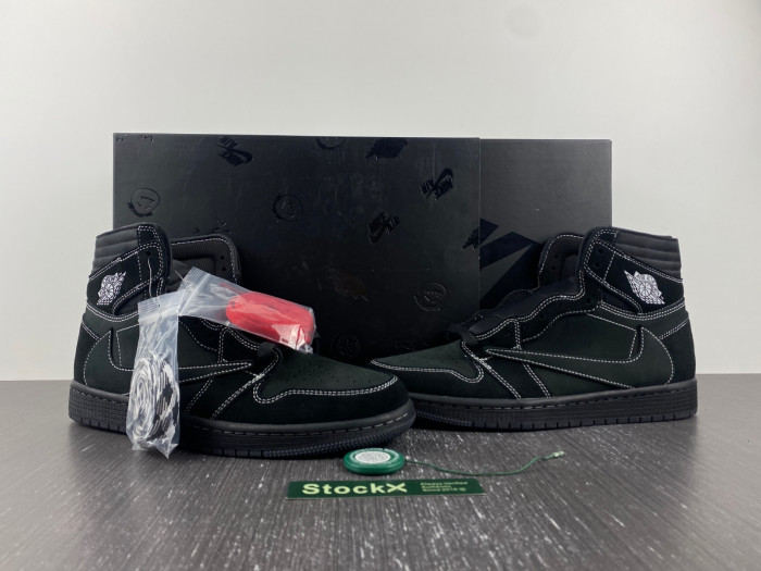 travis scott x air jordan 1 high og “black phantom” dm7866-001