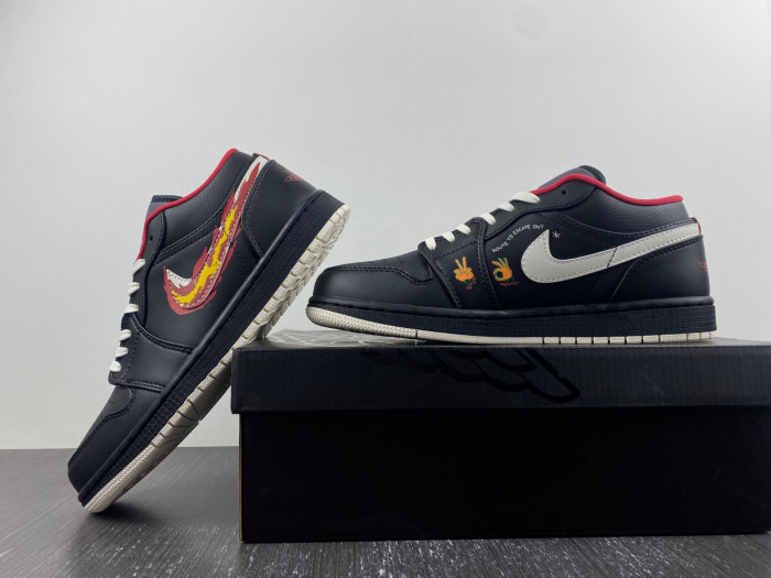 jordan 1 low se just skate black - fj7073-010