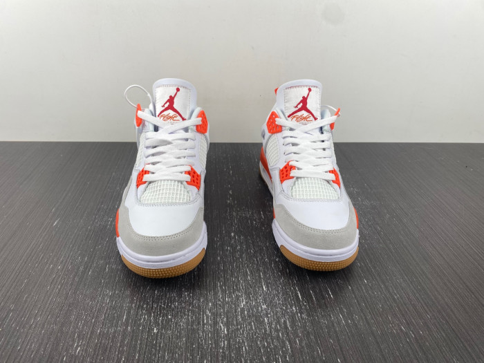 air jordan 4 white and orange dr5415-108