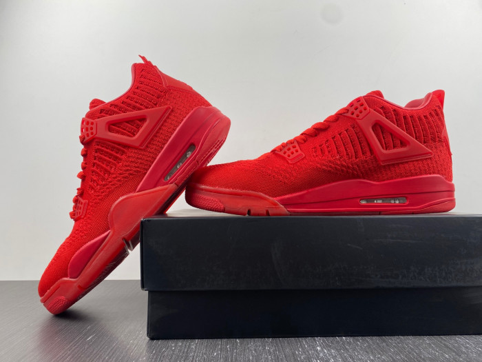 air jordan 4 flyknit “red” aq3559-600