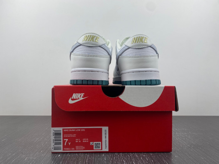 nike dunk low white green grey fd9911-101