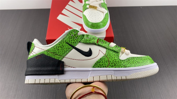 nike dunk low disrupt 2 green snakeskin dv1491-101