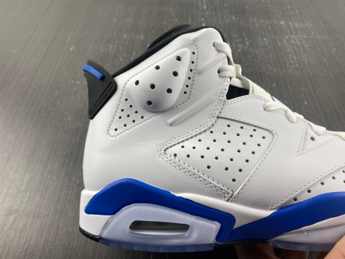 jordan 6 retro sport blue (2014) - 384664-107
