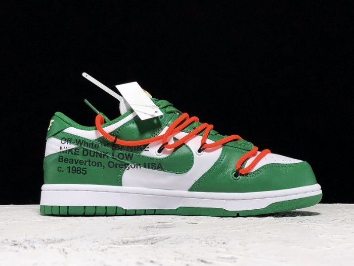 nike dunk low ofw pine green ct0856-100
