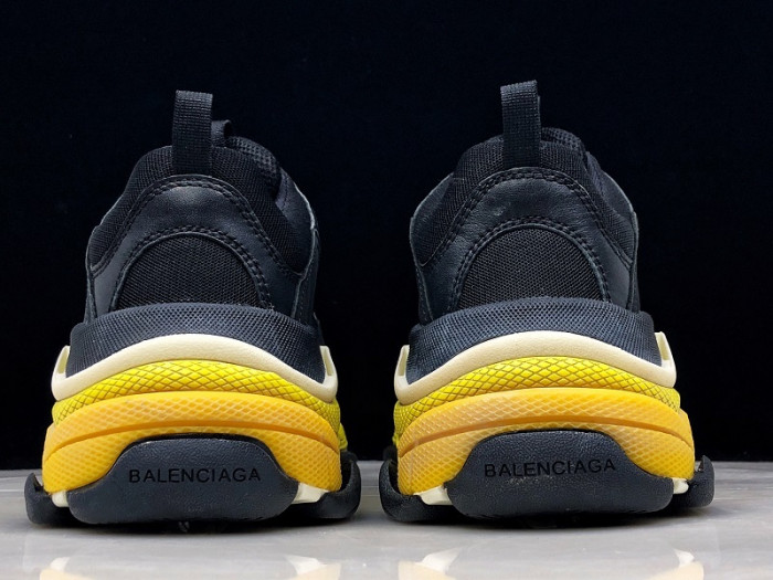 blcg sneaker triple.s.gomma black-yellow