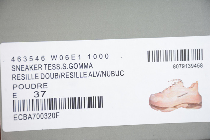 blcg sneaker triple.s.gomma poudre