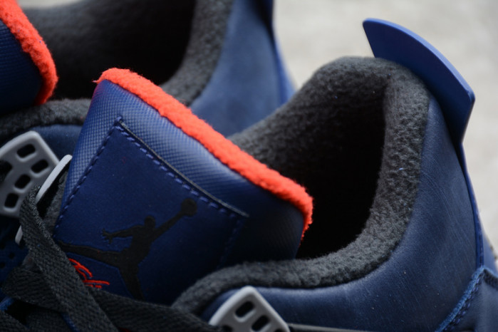 air jordan 4 wntr loyal blue habanero red black cq9597-401