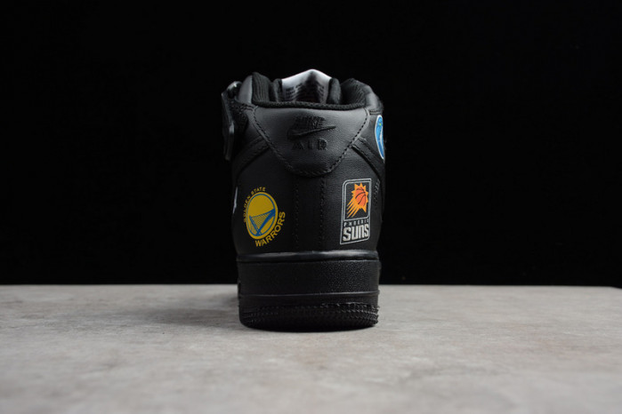 Air Force 1 Mid Supreme NBA Black AQ8017-001