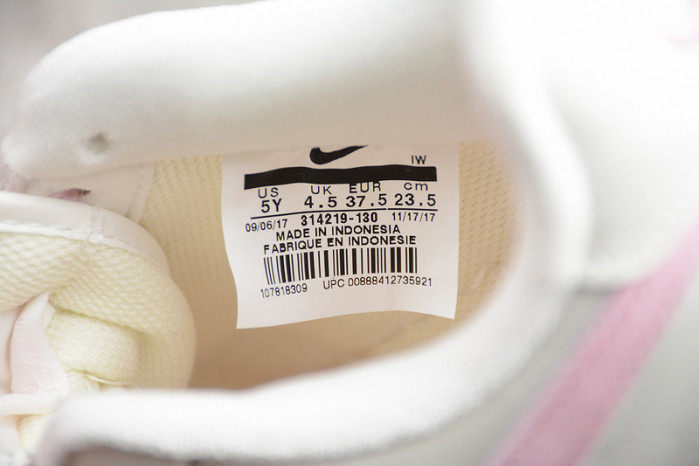 nike air force one 1 low sail artic pink satin gs womens 314219-130