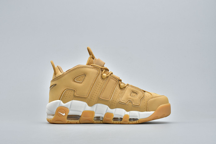 nike air more uptempo prm “wheat” brown aa4060-200